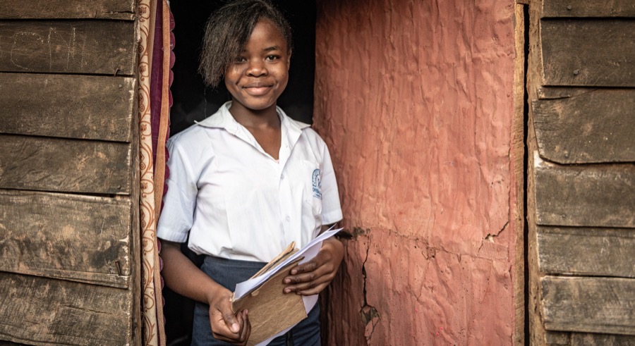 estudiante en congo