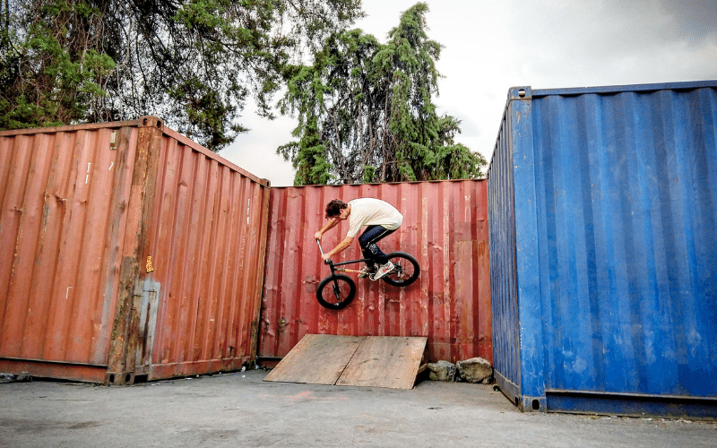 volunteer-trying-out-the-ramp-at-the-skate-park